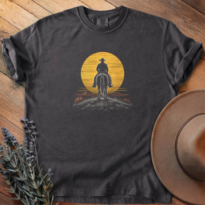 Rider into the sunset 2 T-Shirt - Horse Graphic Tee - Gift for Horse Lovers - Unisex