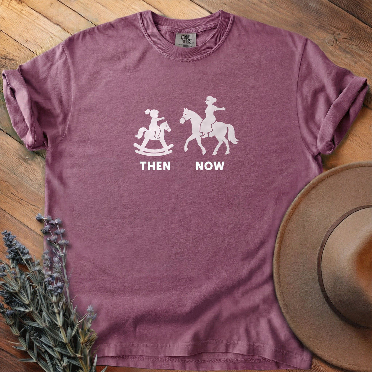 Then And Now 7 T-Shirt - Horse Graphic Tee - Gift for Horse Lovers - Unisex