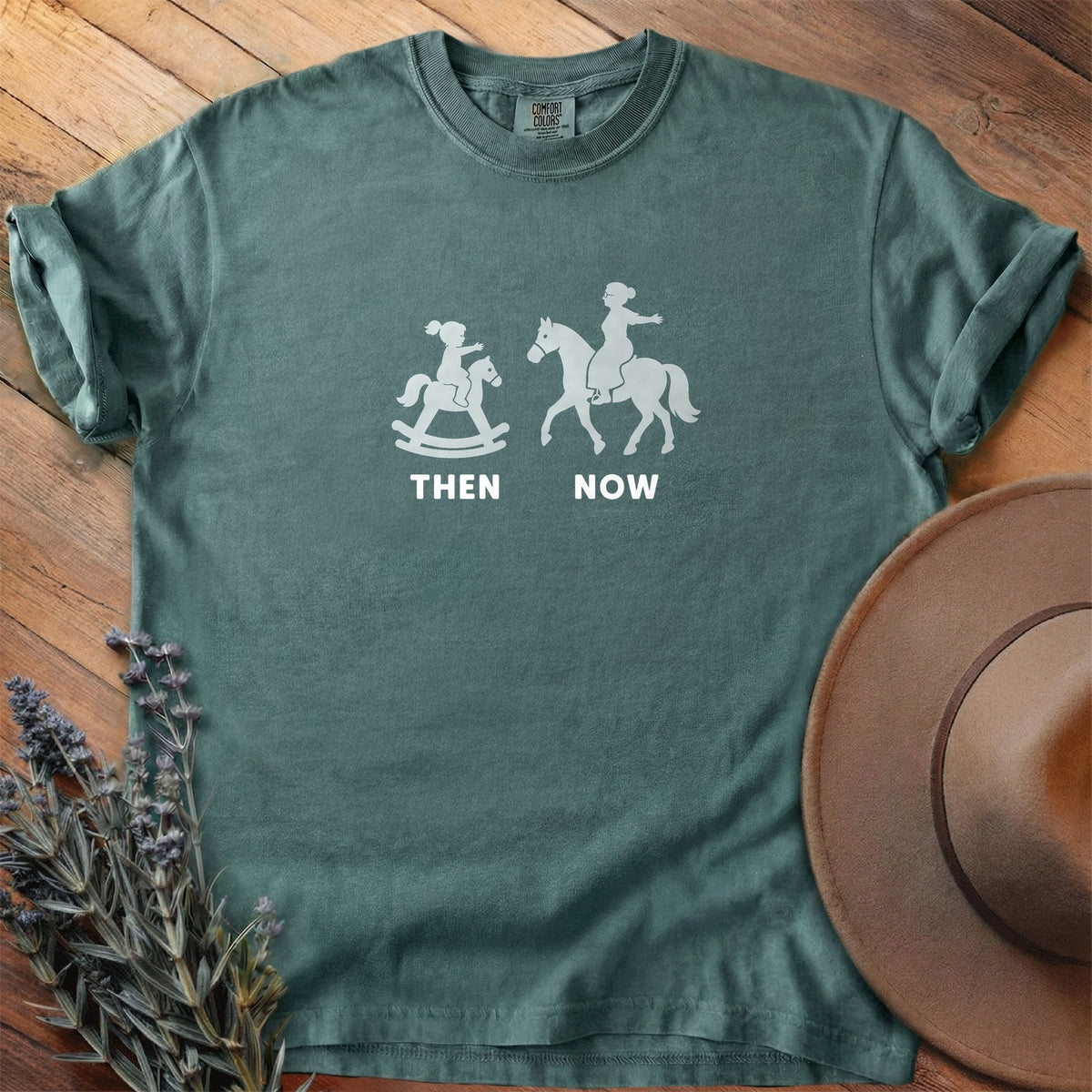 Then And Now 7 T-Shirt - Horse Graphic Tee - Gift for Horse Lovers - Unisex