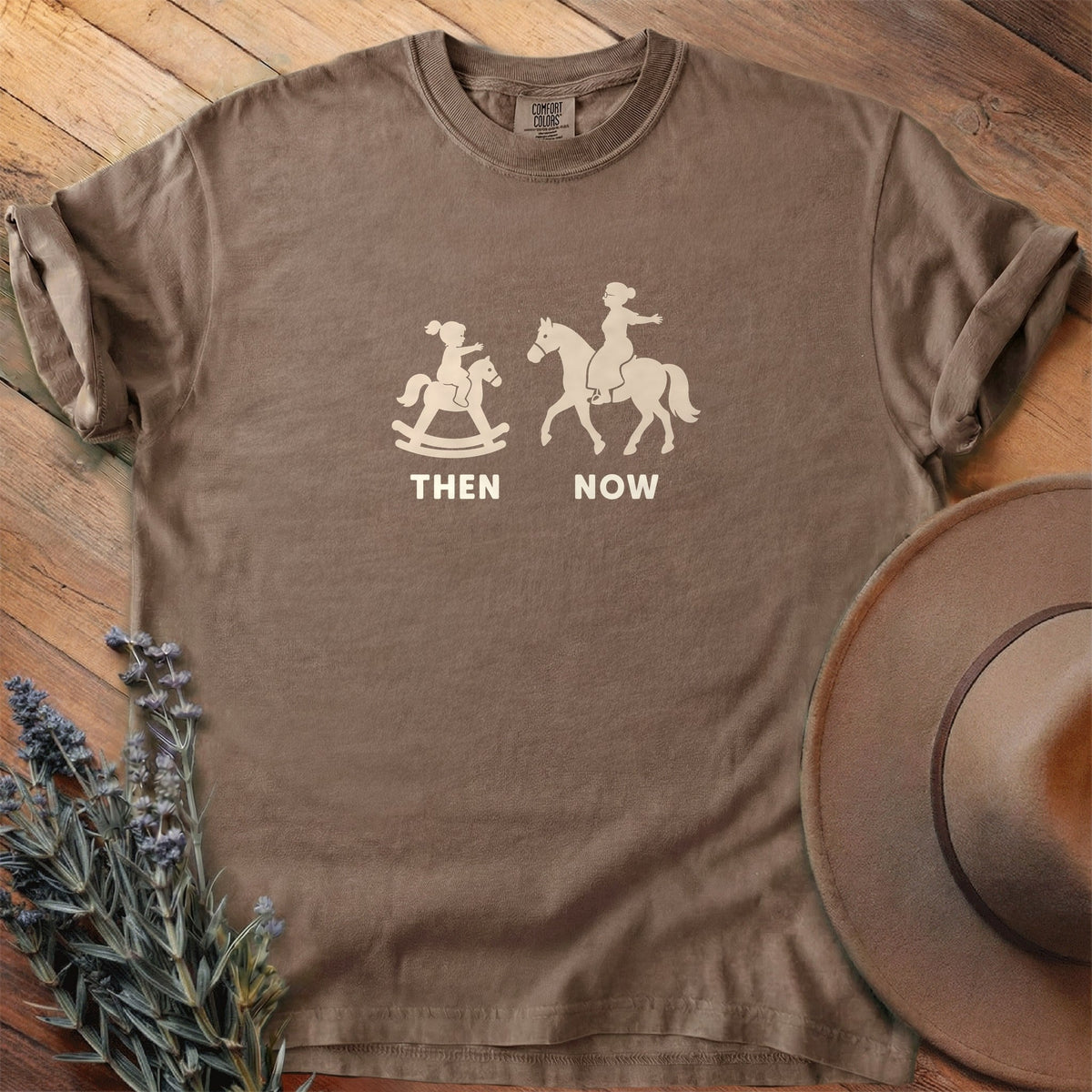 Then And Now 7 T-Shirt - Horse Graphic Tee - Gift for Horse Lovers - Unisex