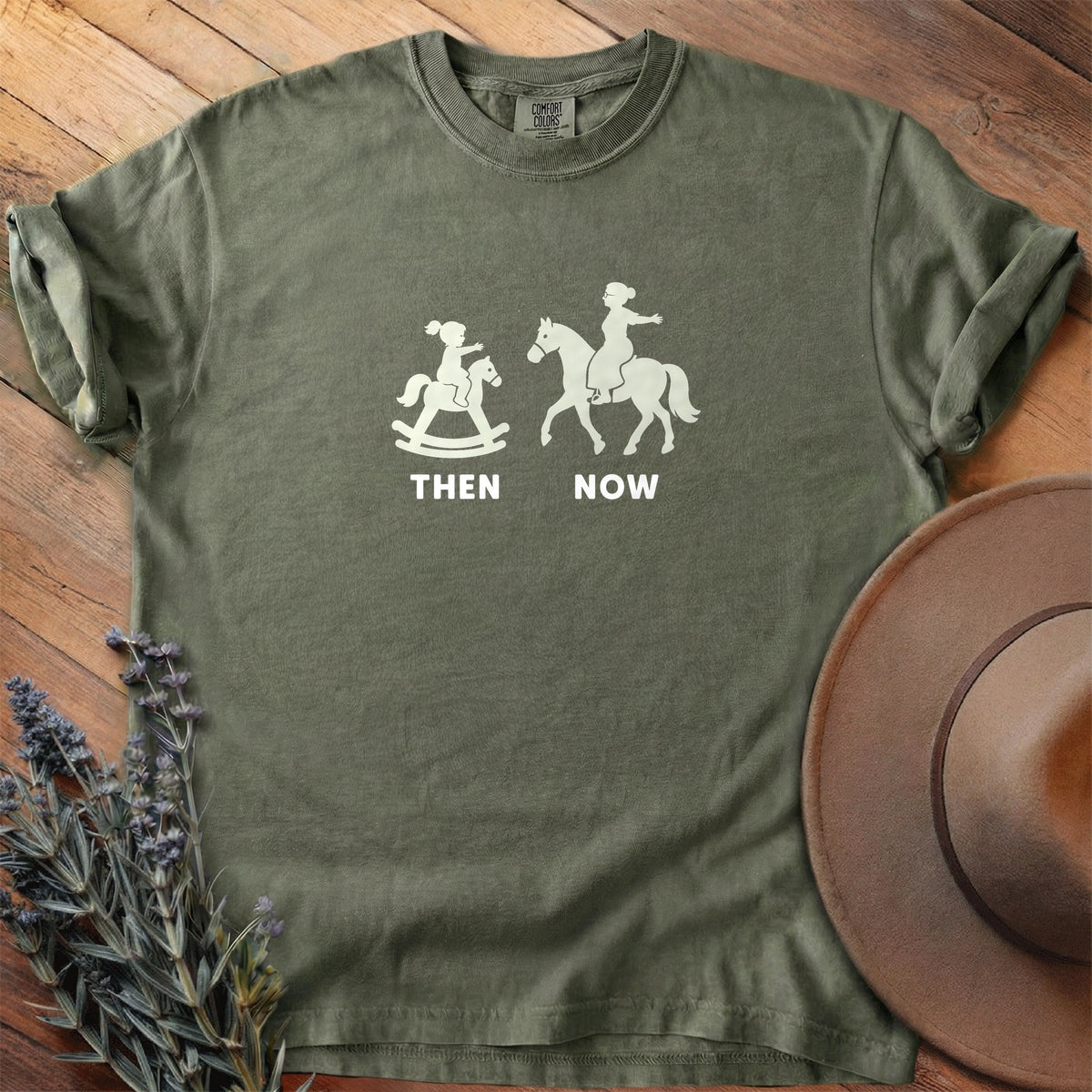 Then And Now 7 T-Shirt - Horse Graphic Tee - Gift for Horse Lovers - Unisex
