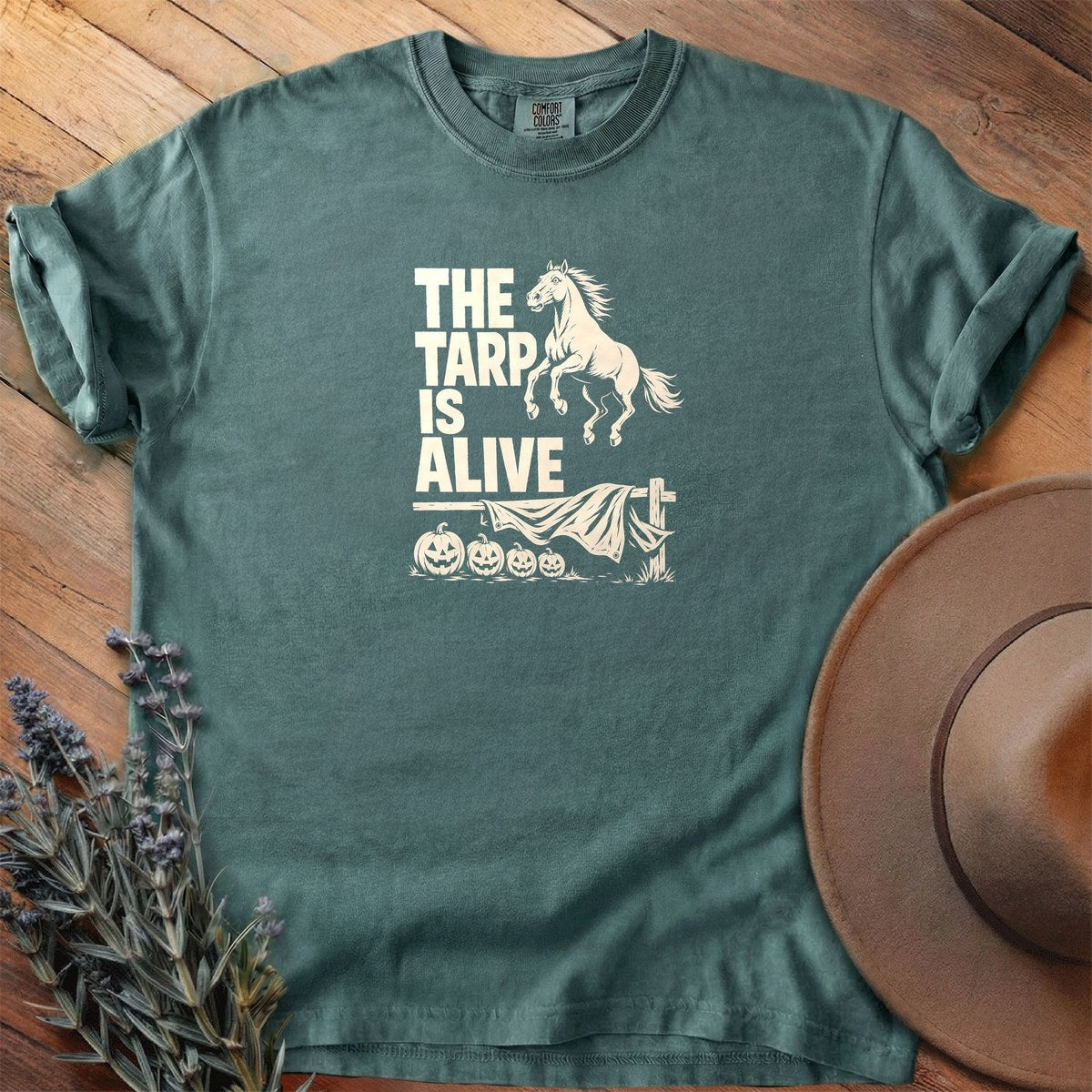 The Tarp Is Alive T-Shirt - Horse Graphic Tee - Gift for Horse Lovers - Unisex