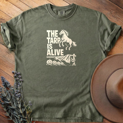 The Tarp Is Alive T-Shirt - Horse Graphic Tee - Gift for Horse Lovers - Unisex