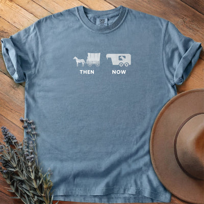 Then And Now T-Shirt - Horse Graphic Tee - Gift for Horse Lovers - Unisex