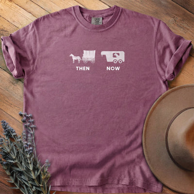Then And Now T-Shirt - Horse Graphic Tee - Gift for Horse Lovers - Unisex