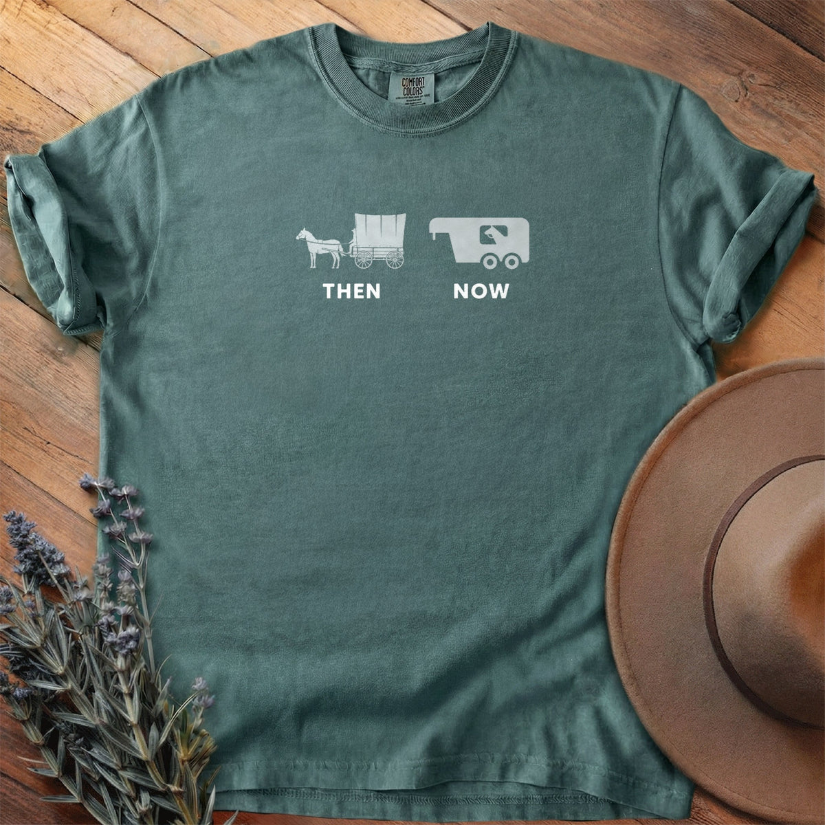 Then And Now T-Shirt - Horse Graphic Tee - Gift for Horse Lovers - Unisex