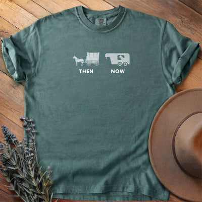 Then And Now T-Shirt - Horse Graphic Tee - Gift for Horse Lovers - Unisex