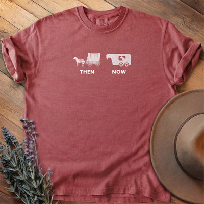 Then And Now T-Shirt - Horse Graphic Tee - Gift for Horse Lovers - Unisex