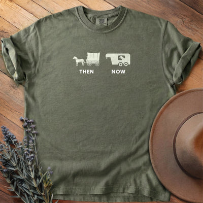Then And Now T-Shirt - Horse Graphic Tee - Gift for Horse Lovers - Unisex