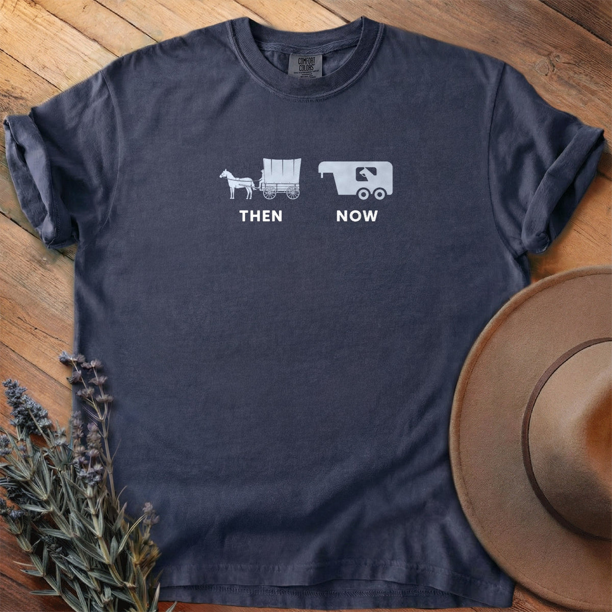 Then And Now T-Shirt - Horse Graphic Tee - Gift for Horse Lovers - Unisex