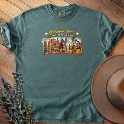 Greetings From Texas T-Shirt - Horse Graphic Tee - Gift for Horse Lovers - Unisex