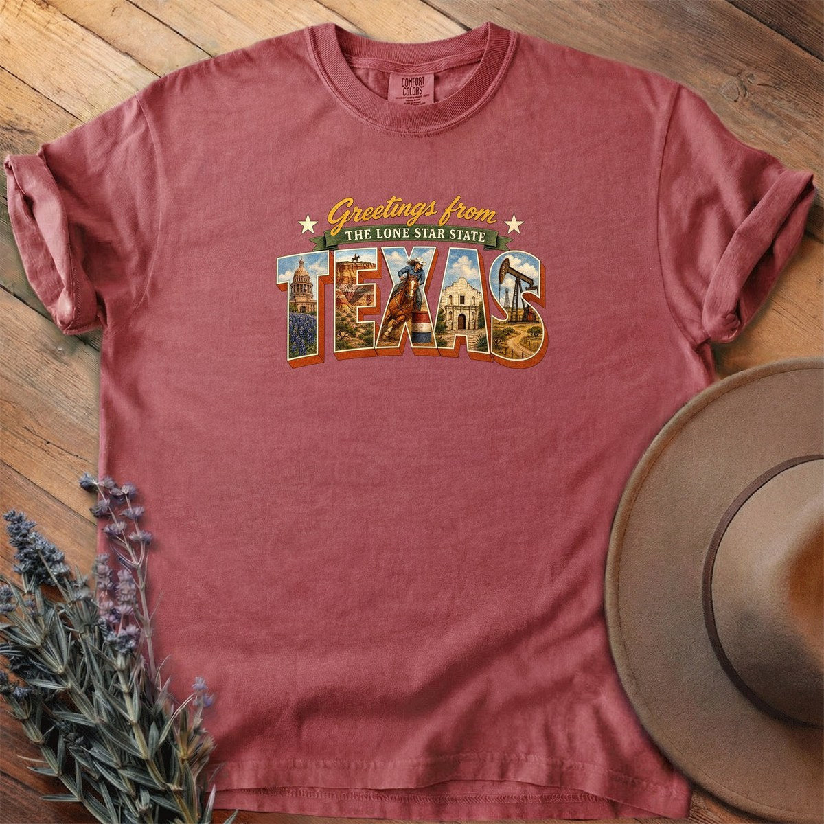 Greetings From Texas T-Shirt - Horse Graphic Tee - Gift for Horse Lovers - Unisex