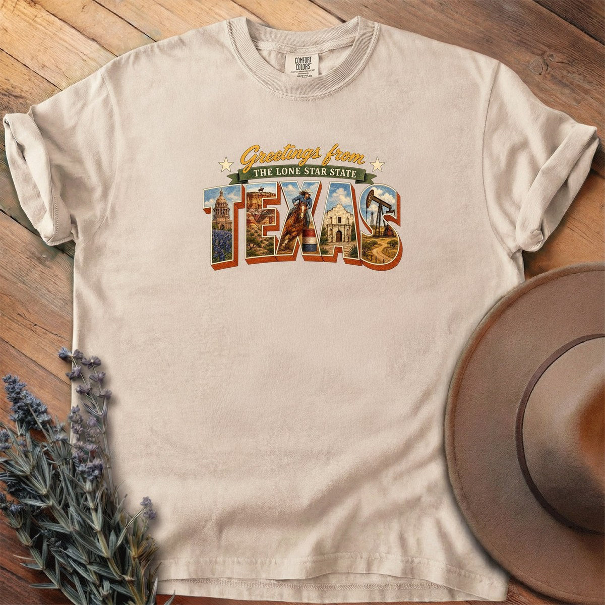 Greetings From Texas T-Shirt - Horse Graphic Tee - Gift for Horse Lovers - Unisex