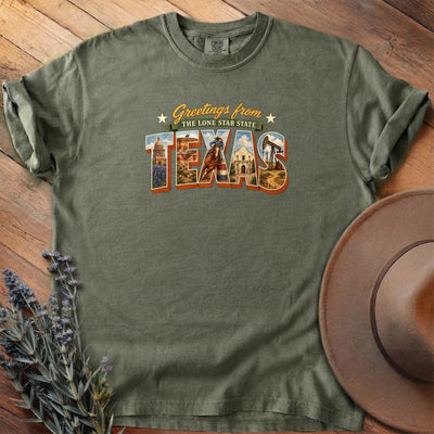 Greetings From Texas T-Shirt - Horse Graphic Tee - Gift for Horse Lovers - Unisex