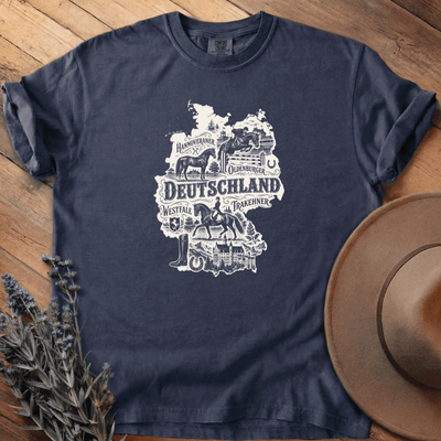 Deutschland & die Pferde T-Shirt - Horse Graphic Tee - Gift for Horse Lovers - Unisex