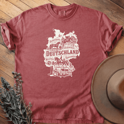 Deutschland & die Pferde T-Shirt - Horse Graphic Tee - Gift for Horse Lovers - Unisex
