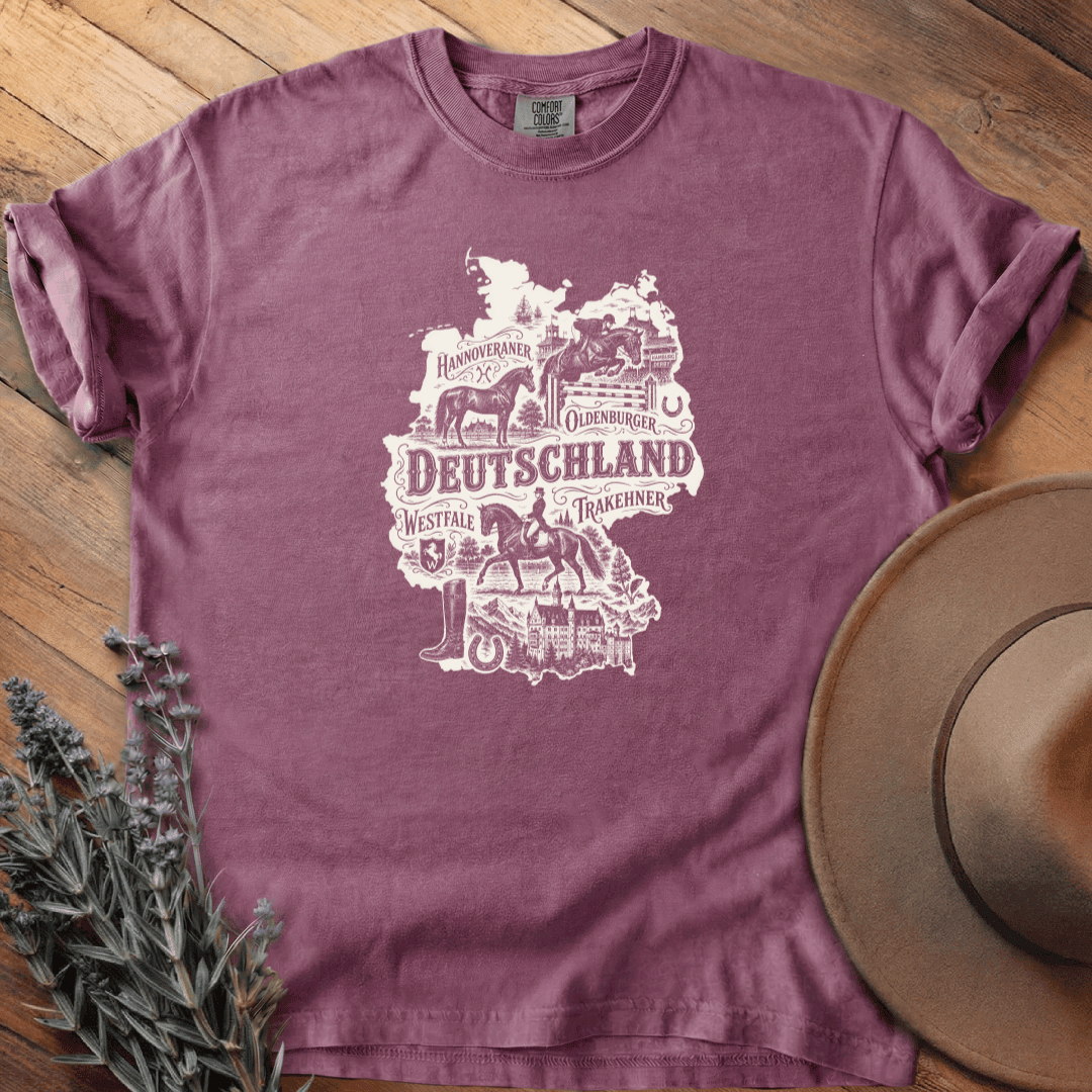 Deutschland & die Pferde T-Shirt - Horse Graphic Tee - Gift for Horse Lovers - Unisex