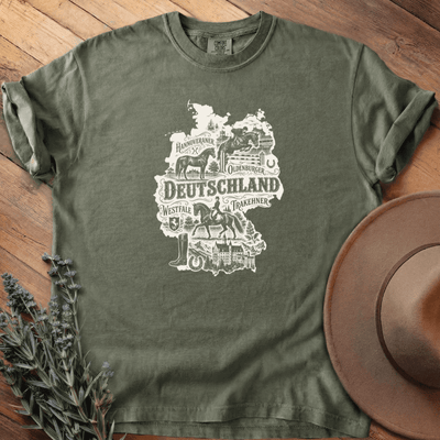 Deutschland & die Pferde T-Shirt - Horse Graphic Tee - Gift for Horse Lovers - Unisex