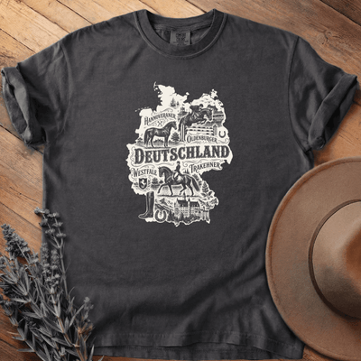Deutschland & die Pferde T-Shirt - Horse Graphic Tee - Gift for Horse Lovers - Unisex