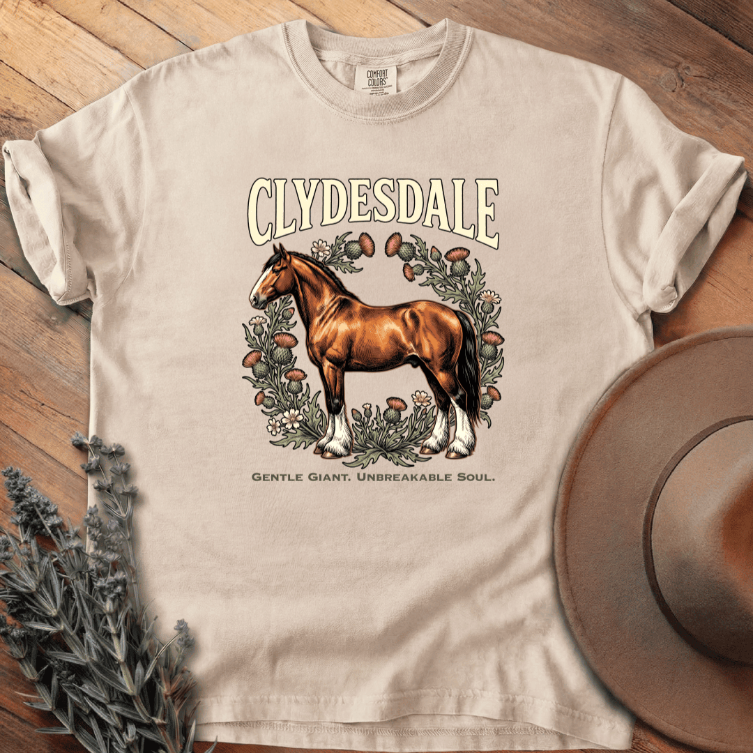Clydesdale 4 T-Shirt - Horse Graphic Tee - Gift for Horse Lovers - Unisex