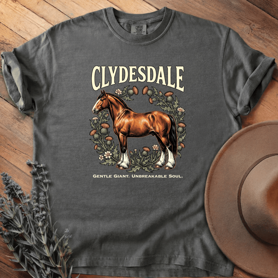 Clydesdale 4 T-Shirt - Horse Graphic Tee - Gift for Horse Lovers - Unisex