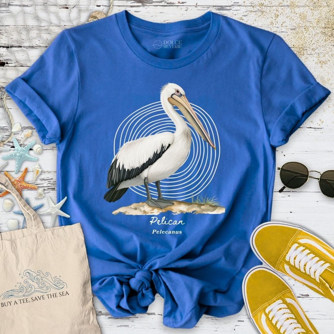 Pelican Artist Series T-Shirt - Ocean Graphic Tee - Gift for Ocean Lovers - Unisex