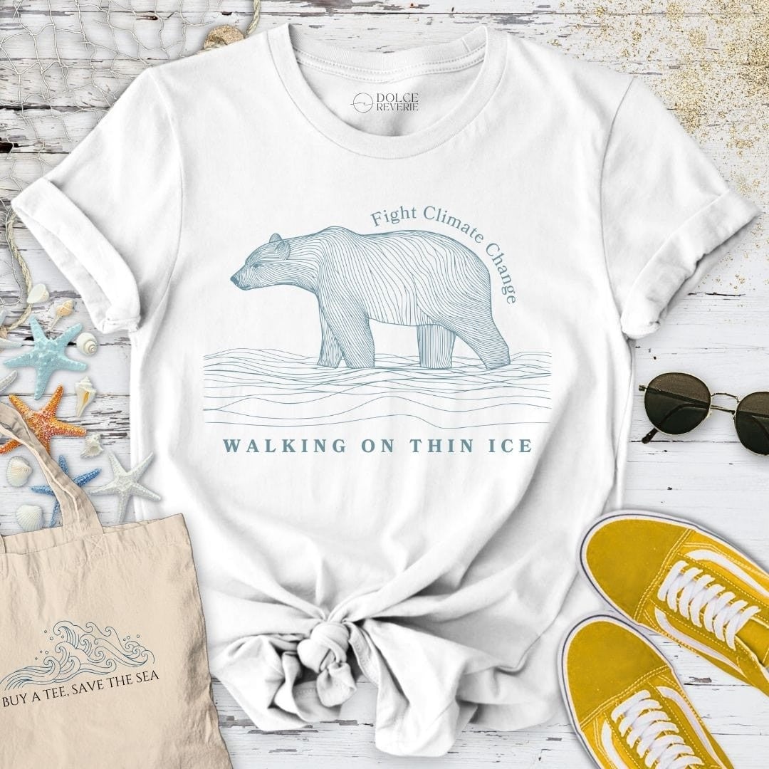Walking On Thin Ice T-Shirt - Ocean Graphic Tee - Gift for Ocean Lovers - Unisex