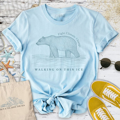 Walking On Thin Ice T-Shirt - Ocean Graphic Tee - Gift for Ocean Lovers - Unisex