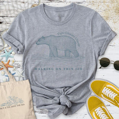Walking On Thin Ice T-Shirt - Ocean Graphic Tee - Gift for Ocean Lovers - Unisex