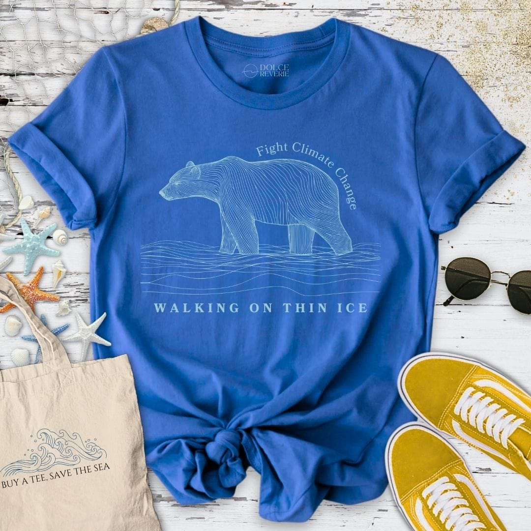 Walking On Thin Ice T-Shirt - Ocean Graphic Tee - Gift for Ocean Lovers - Unisex