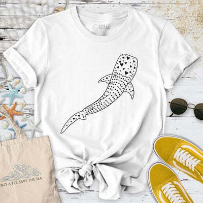 Whale Shark Love T-Shirt - Ocean Graphic Tee - Gift for Ocean Lovers - Unisex