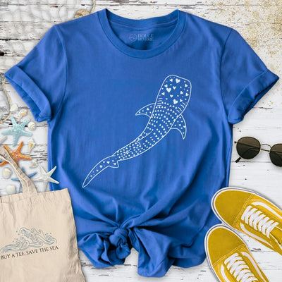 Whale Shark Love T-Shirt - Ocean Graphic Tee - Gift for Ocean Lovers - Unisex