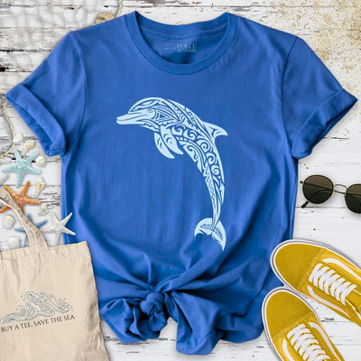 Tribal Dolphin T-Shirt - Ocean Graphic Tee - Gift for Ocean Lovers - Unisex