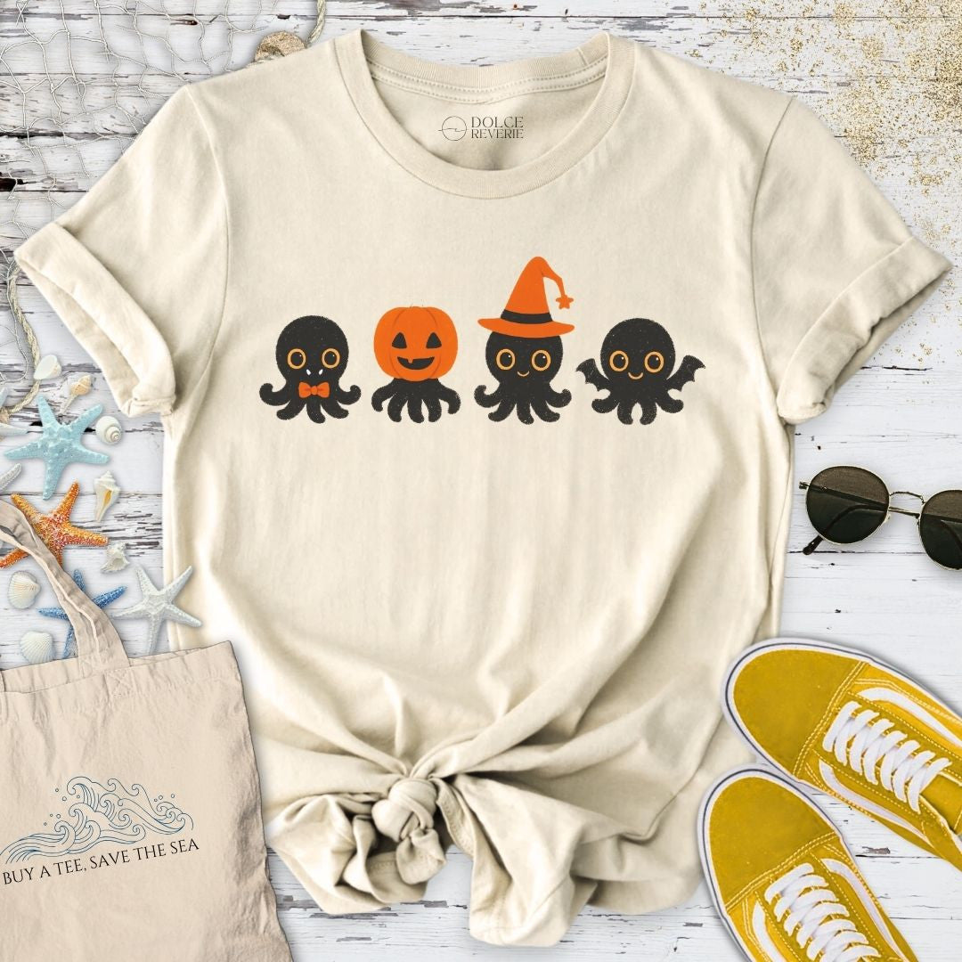Halloween Octopus T-Shirt - Ocean Graphic Tee - Gift for Ocean Lovers - Unisex