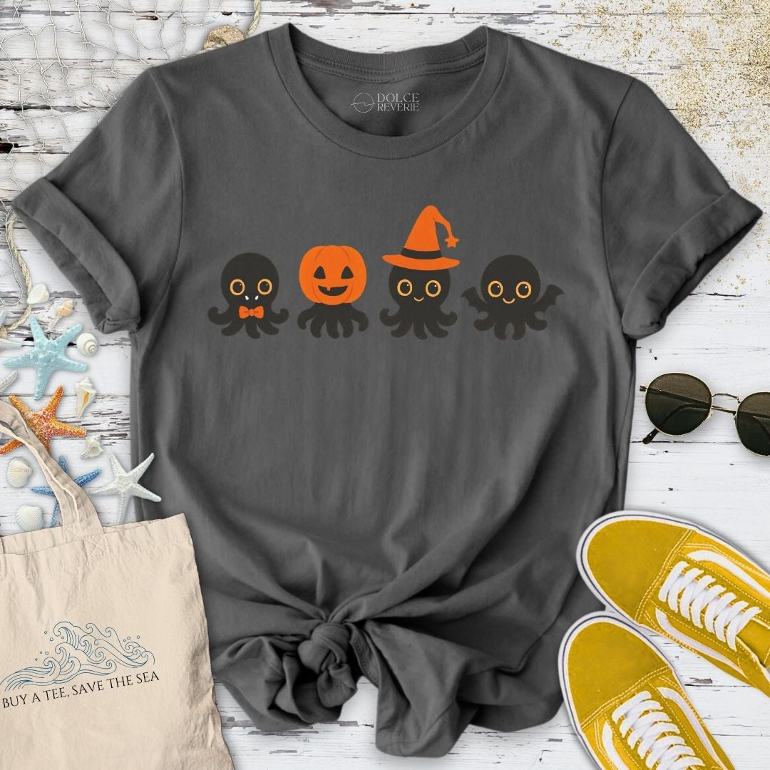 Halloween Octopus T-Shirt - Ocean Graphic Tee - Gift for Ocean Lovers - Unisex