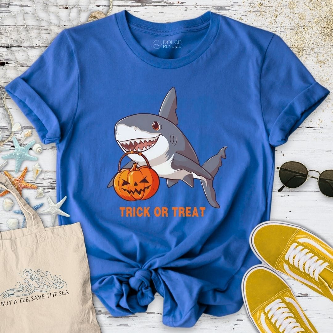 Halloween Shark T-Shirt - Ocean Graphic Tee - Gift for Ocean Lovers - Unisex