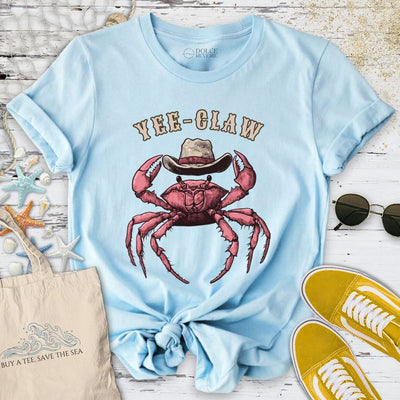 Yee-Claw Crab T-Shirt - Ocean Graphic Tee - Gift for Ocean Lovers - Unisex