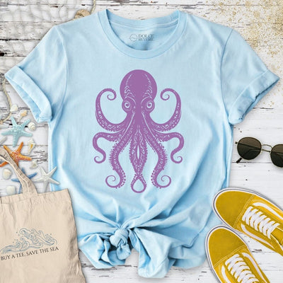 Tribal Octopus T-Shirt - Ocean Graphic Tee - Gift for Ocean Lovers - Unisex
