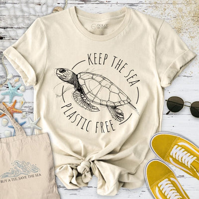 Plastic Free T-Shirt - Ocean Graphic Tee - Gift for Ocean Lovers - Unisex