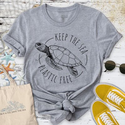 Plastic Free T-Shirt - Ocean Graphic Tee - Gift for Ocean Lovers - Unisex