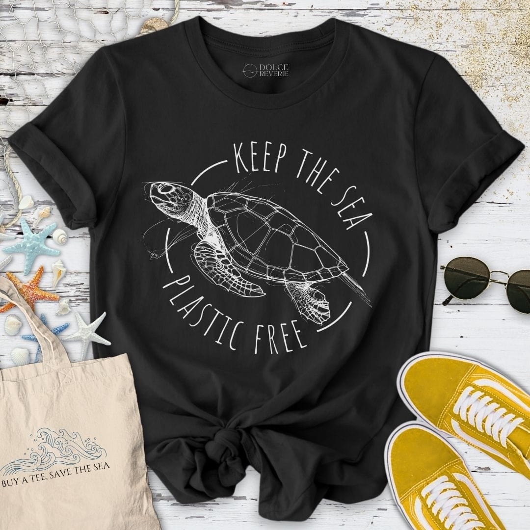 Plastic Free T-Shirt - Ocean Graphic Tee - Gift for Ocean Lovers - Unisex
