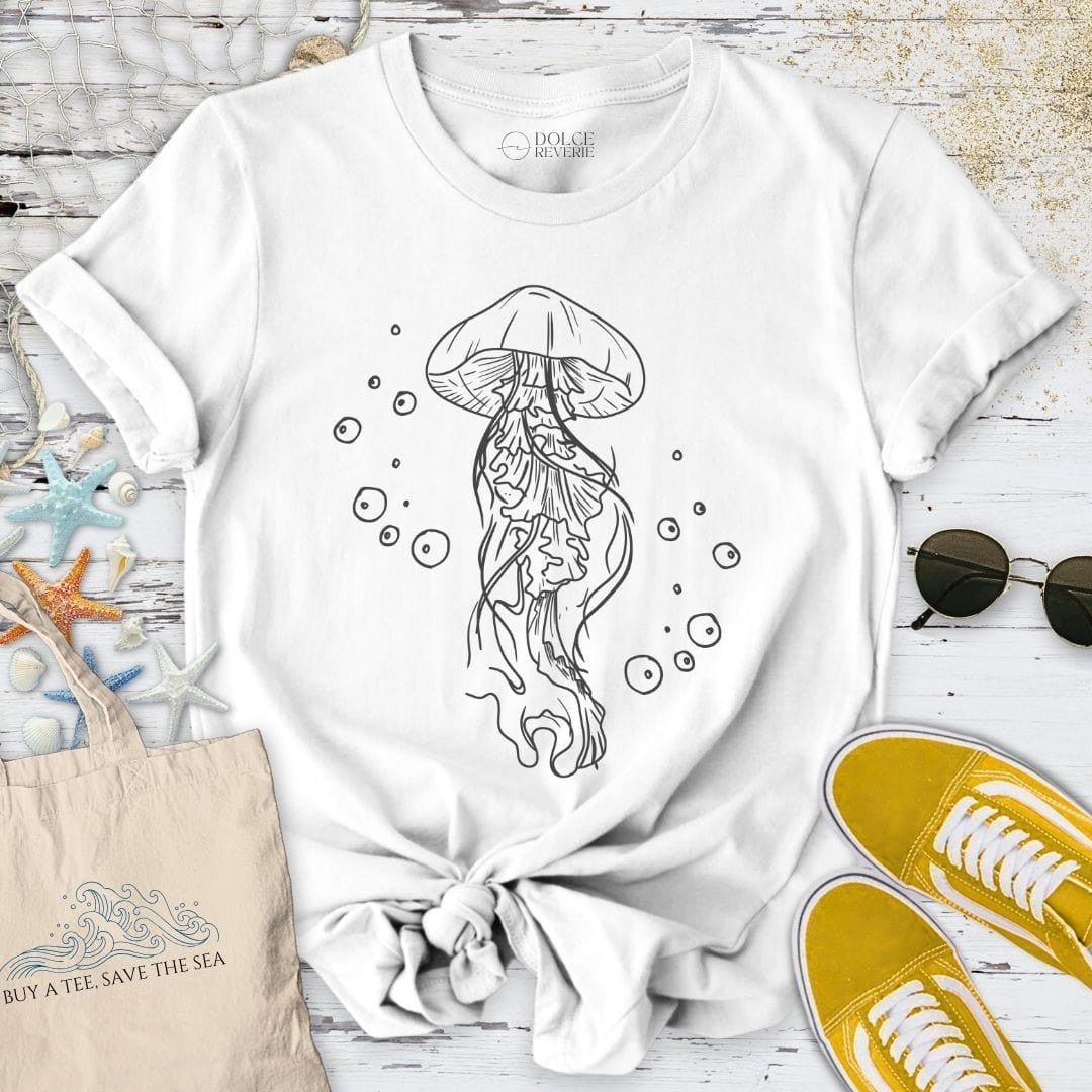 Jellyfish T-Shirt - Ocean Graphic Tee - Gift for Ocean Lovers - Unisex