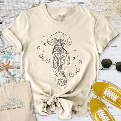 Jellyfish T-Shirt - Ocean Graphic Tee - Gift for Ocean Lovers - Unisex
