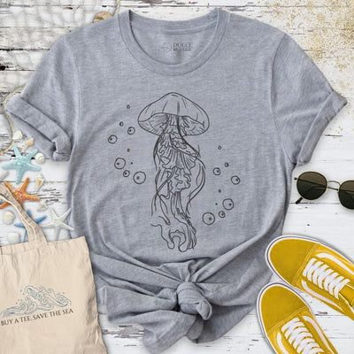 Jellyfish T-Shirt - Ocean Graphic Tee - Gift for Ocean Lovers - Unisex