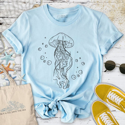 Jellyfish T-Shirt - Ocean Graphic Tee - Gift for Ocean Lovers - Unisex