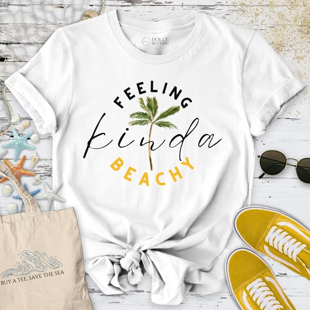 Feeling Kinda Beachy T-Shirt - Ocean Graphic Tee - Gift for Ocean Lovers - Unisex
