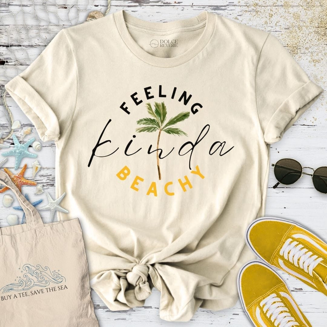 Feeling Kinda Beachy T-Shirt - Ocean Graphic Tee - Gift for Ocean Lovers - Unisex