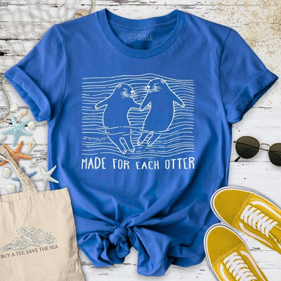 Made For Each Otter T-Shirt - Ocean Graphic Tee - Gift for Ocean Lovers - Unisex