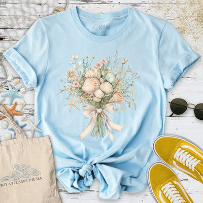 Oceanic Bouquet T-Shirt - Ocean Graphic Tee - Gift for Ocean Lovers - Unisex