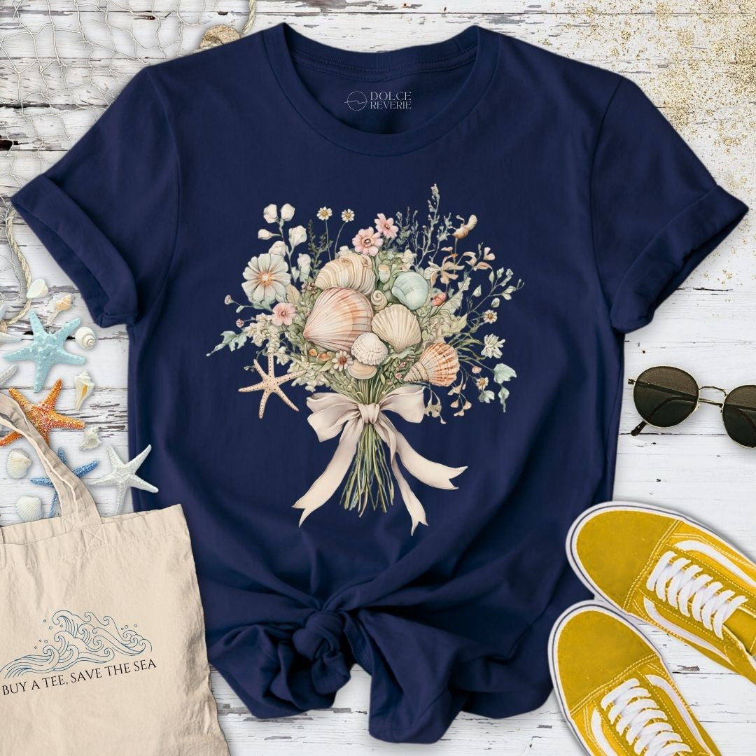 Oceanic Bouquet T-Shirt - Ocean Graphic Tee - Gift for Ocean Lovers - Unisex